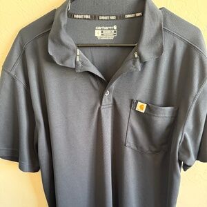 Carhartt grey/navy polo shirt Size L